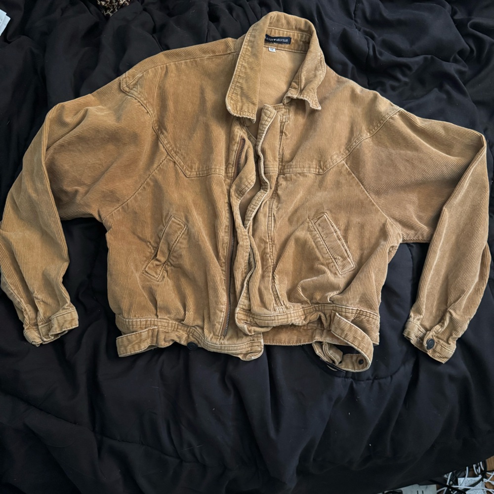 Brandy Melville Crop Corduroy Jacket